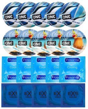 Набір 20 шт ONE Fresh Mint + ONE Island Punch + Pasante Cooling + EXS Cooling SOS7186 фото