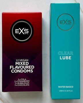 Набор EXS Mixed Flavoured 12 шт. + Лубрикант EXS Clear Lube 100 мл. SOS3231 фото