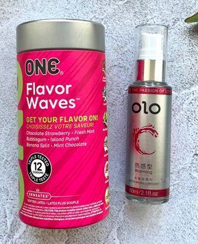 Комплект ONE Flavor Waves 12 шт. + Лубрикант согревающий OLO 60 мл. SOS2321 фото