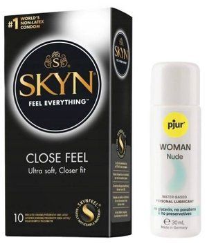 Комплект SKYN Close Feel 10 шт + Pjur Woman Nude 30 мл SOS13189 фото