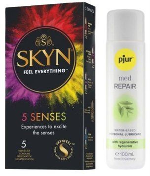 Комплект SKYN 5 Senses + Pjur MED Repair Glide 100 мл SOS13140 фото