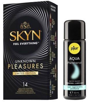 Набор Skyn ​​Unknown Pleasures 14 шт + pjur Aqua Panthenol 30 мл SOS13389 фото