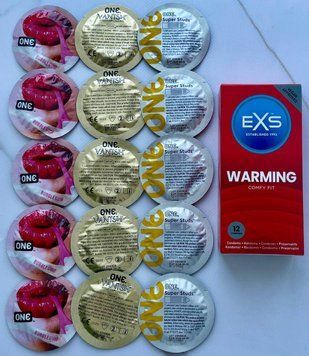 Набор 15 шт ONE Vanish, Super Studs, Flavor Waves + EXS Warming 12 шт SOS3873 фото
