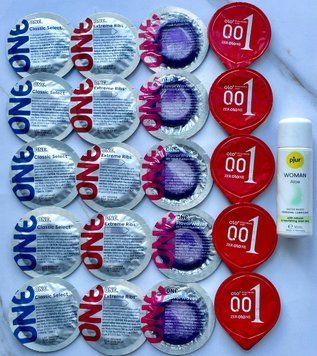 Набор 20 штук One, Olo + лубрикант pjur Woman Aloe (30 мл) SOS3973 фото