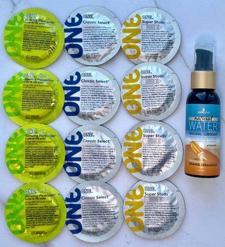 набор 12 шт ONE Super Studs, Glowing Pleasures, Classic + Sensuva Natural Water-Based Orange Creamsicle (57 мл) SOS3923 фото