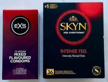Набір резинок Skyn Intense Feel 36 шт - EXS Mixed Flavoured 12 шт SOS3131 фото