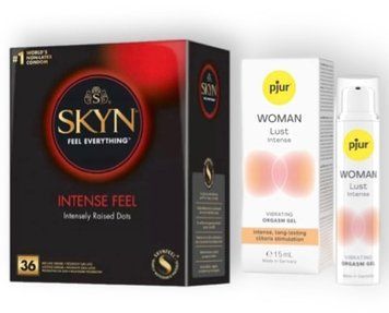 Skyn Intense feel 36 штук + pjur Woman Lust Intense 15 мл SOS6802 фото