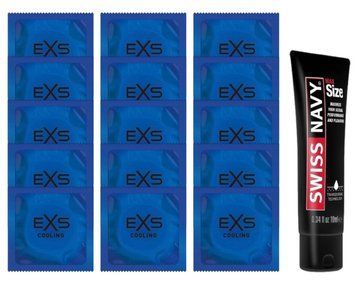 Комплект EXS Cooling 15 шт + Swiss Navy Max Size Gel (10 мл) SOS14598 фото