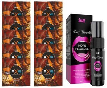 EXS CRAZY COLA 10 шт + Intt Deep Throat Oral Spray (12 мл) SOS14106 фото