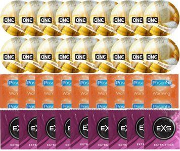 Набор 36 шт ONE Banana Split + Pasante Warming + EXS Extra Thick SOS7696 фото