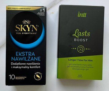 Набір SKYN Extra Lube 10 шт - Пролонгатор для чоловіків Intt Lasts (15 мл) SOS2812 фото