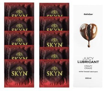 Комплект SKYN Intense Feel 10 шт. + Лубрикант Satisfyer Juicy Lubricant Crazy Crave 300 мл SOS12587 фото