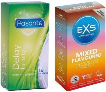Набор с Pasante Infinity Delay, 12 шт + EXS Mixed Flavoured 12 шт. SOS8141 фото