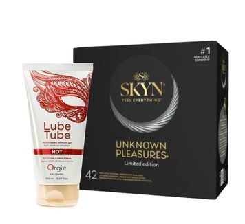 SKYN Unknown Pleasures+ &ndash; 42 шт та Змазка ORGIE LUBE TUBE HOT, 150 мл SOS798 фото