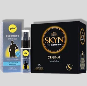 SKYN Original, 40 шт + Пролонгатор pjur Superhero Ultimate Spray 20 мл SOS5242 фото