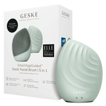 Электронная ультразвуковая щетка для лица GESKE Sonic Facial Brush 5в1 green HB0074 фото