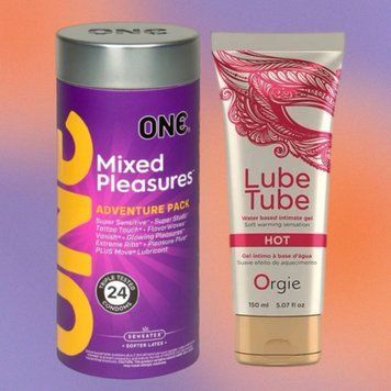 Набор ONE Mixed Pleasures 24 шт + LUBE TUBE HOT, 150 мл ORGIE SOS4411 фото