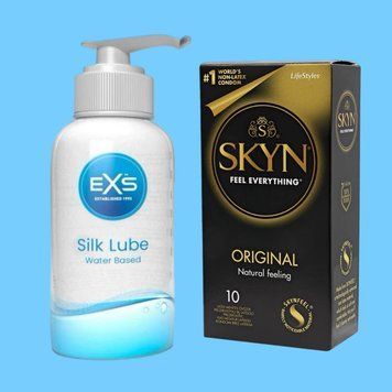 Набір SKYN Original та Лубрикант EXS Aloe Vera Silk Lube 250 мл SOS4361 фото