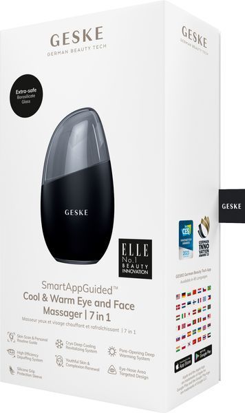 Массажер для лица GESKE Cool&Warm Eye and Face Massager 7в1 black HB0286 фото