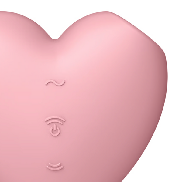 Вакуумно-хвильовий стимулятор із вібрацією Satisfyer Cutie Heart (рожевий) SO6286 фото