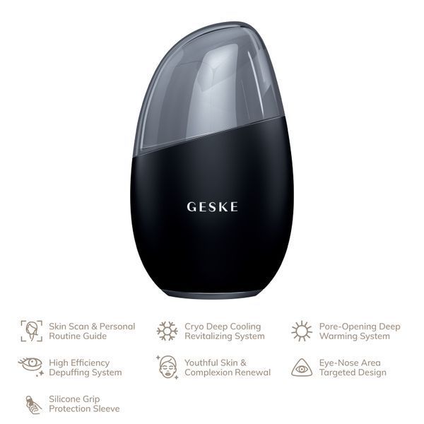 Массажер для лица GESKE Cool&Warm Eye and Face Massager 7в1 black HB0286 фото