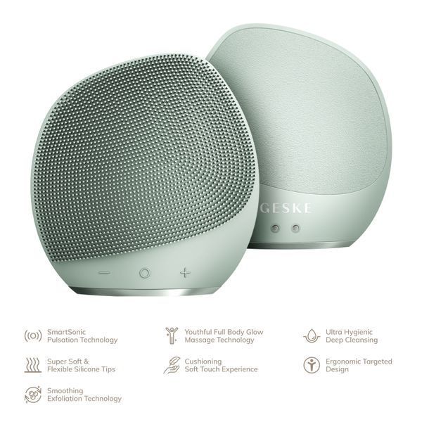 Ультразвуковая щетка для тела и интенсивный пилинг GESKE Sonic Body Brush&Intensive Exfoliator 7в1 green HB0354 фото
