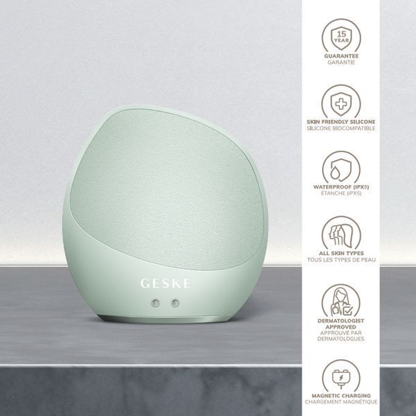 Ультразвуковая щетка для тела и интенсивный пилинг GESKE Sonic Body Brush&Intensive Exfoliator 7в1 green HB0354 фото