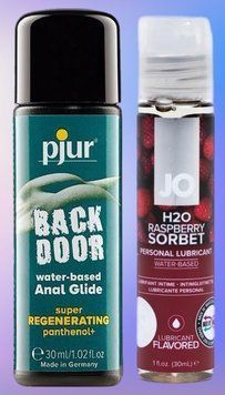 Набор лубрикантов pjur backdoor Regenerating 30 мл + System JO H2O &mdash; Raspberry Sorbet (30 мл) LB512 фото