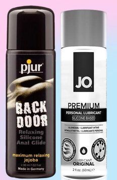 Набор лубрикантов pjur backdoor anal Relaxing jojoba silicone 30 мл + System JO PREMIUM ORIGINAL (60 мл) LB683 фото