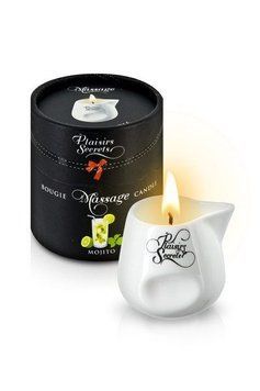 Массажная свеча Plaisirs Secrets Mojito (80 мл), керамический сосуд SO1853 фото