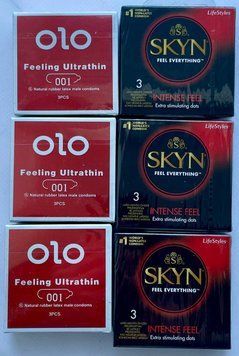 Набор 18 шт OLO возбуждающий 001 + Skyn ​​Intense Feel SOS3824 фото