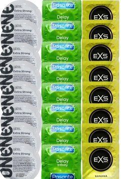 Набор 24 шт ONE Extra Strong + Delay Infinity + EXS Banana SOS7337 фото