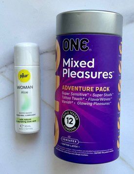 Комплект ONE Mixed Pleasures 12 шт + Лубрикант на водній основі pjur Woman Aloe 30 мл SOS1972 фото