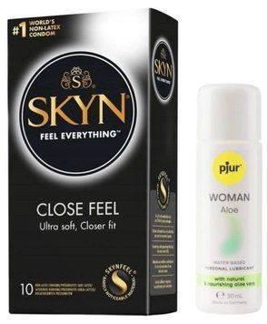 Комплект SKYN Close Feel 10 шт + Pjur Woman Aloe 30 мл SOS13190 фото