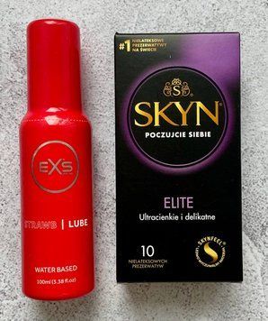 Комплект SKYN Elite 10 шт - Лубрикант EXS Strawberry Lube 100 мл SOS2569 фото