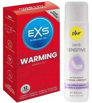 Набор EXS Warming (12 шт) + MED Sensitive Glide 100 мл SOS13490 фото