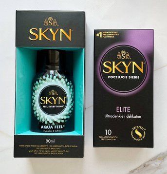 Комплект SKYN Elite 10 шт +Лубрикант SKYN AQUA FEEL 80 мл SOS2072 фото
