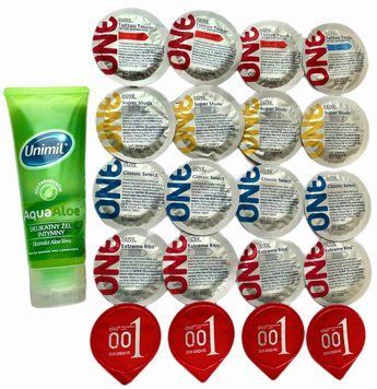 Набор з 20 шт - ONE, OLO + Лубрикант Unimil Aloe 80 мл SOS1327 фото