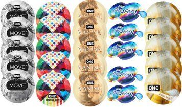 Набір з 25 шт One Move + ONE Ribs + ONE Vanish + ONE UltraFeel + ONE Banana SOS8393 фото