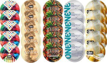 Набор с 25 шт One Extreme ribs + ONE 𝐕𝐀𝐍𝐈𝐒𝐇 + ONE Tattoo Touch + ONE Pleasure Plus + ONE Banana Split SOS8242 фото