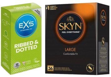 Набор с SKYN Large, 36 шт + EXS Ribbed & Dotted (12 штук) SOS7916 фото