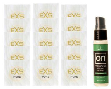 Комплект EXS Pure15 шт + Sensuva ON Arousal Gel для Her Spearmint, 29 мл SOS14825 фото
