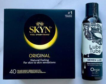 Набор SKYN Original 40 шт. - Лубрикант SEMEN LUBE intimate gel, 150 мл Orgie SOS3332 фото