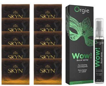 Комплект SKYN Passion Daiquiri 10 шт + Orgie WOW! Menthol (10 мл) SOS13640 фото