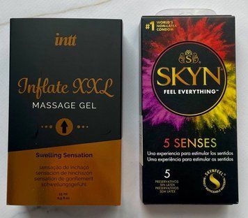 Набор SKYN 5 Senses 5 шт + Гель для стимуляции полового органа Intt Inflate XXL (15 мл) SOS1422 фото