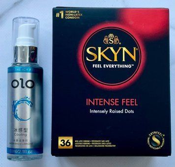 Набір Skyn ​​Intense feel 36 шт - Лубрикант охолоджуючий OLO 60 мл SOS3282 фото