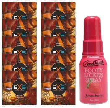 EXS CRAZY COLA 10 шт + Doc Johnson Booty Licker Spray &ndash; Strawberry (29 мл) SOS14082 фото