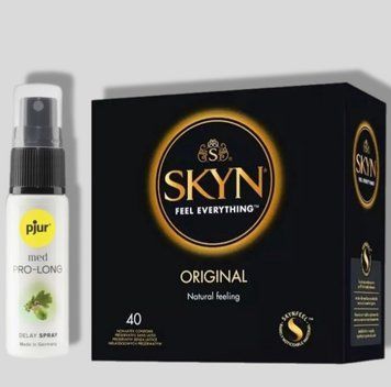 SKYN Original, 40 шт + Пролонгатор pjur MED Prolong Spray 20 мл SOS5243 фото