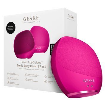 Ультразвуковая щетка для тела и интенсивный пилинг GESKE Sonic Body Brush&Intensive Exfoliator 7в1 magenta HB0355 фото