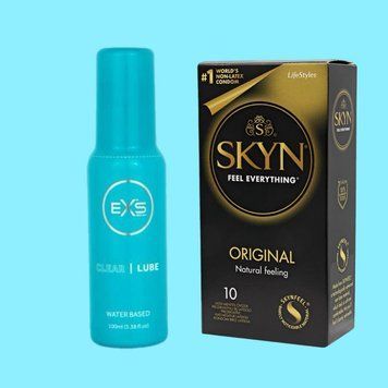 Набір SKYN Original та Лубрикант EXS Clear Lube Water Based 100 мл SOS4362 фото